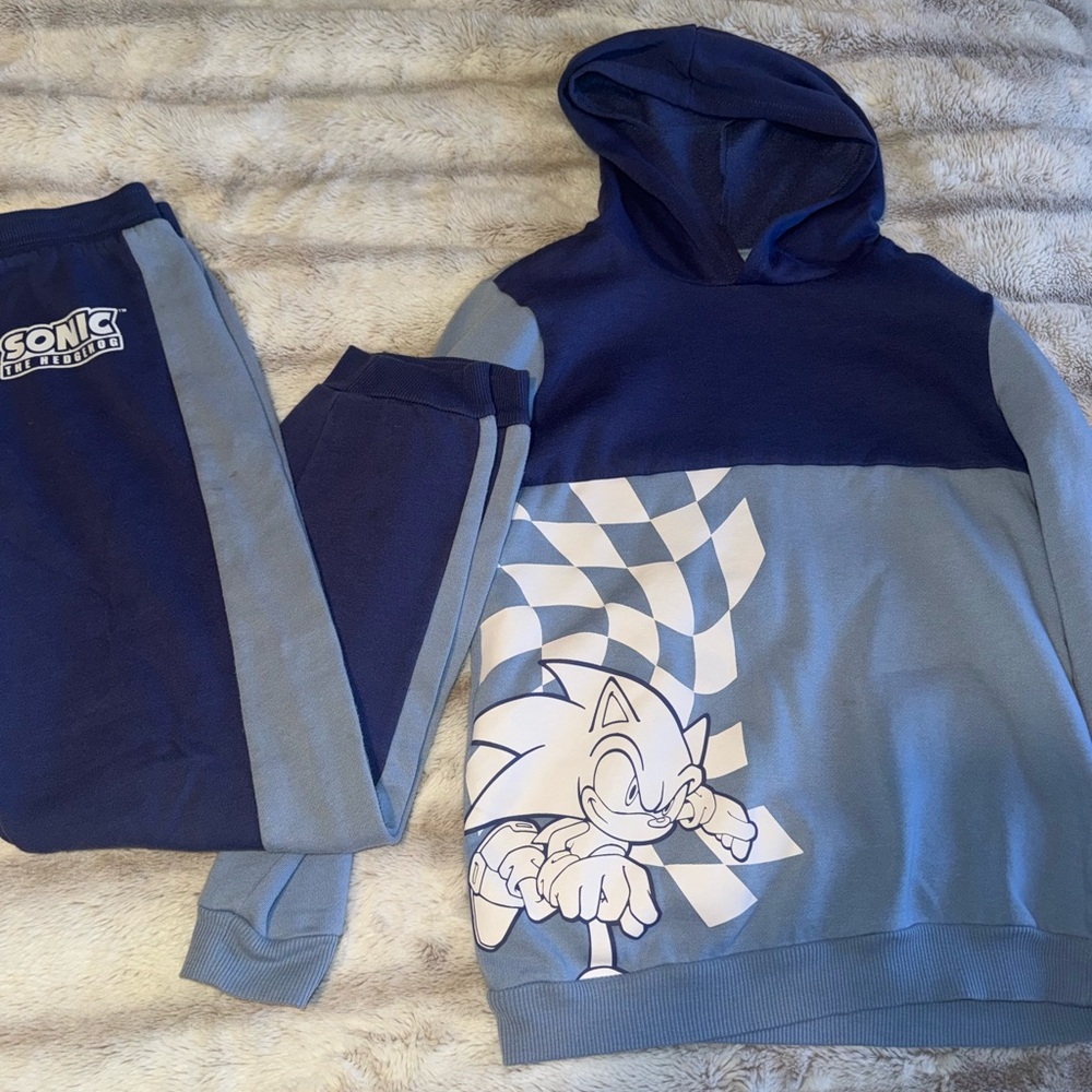Sonic Kids Matching Set - Blue and Gray